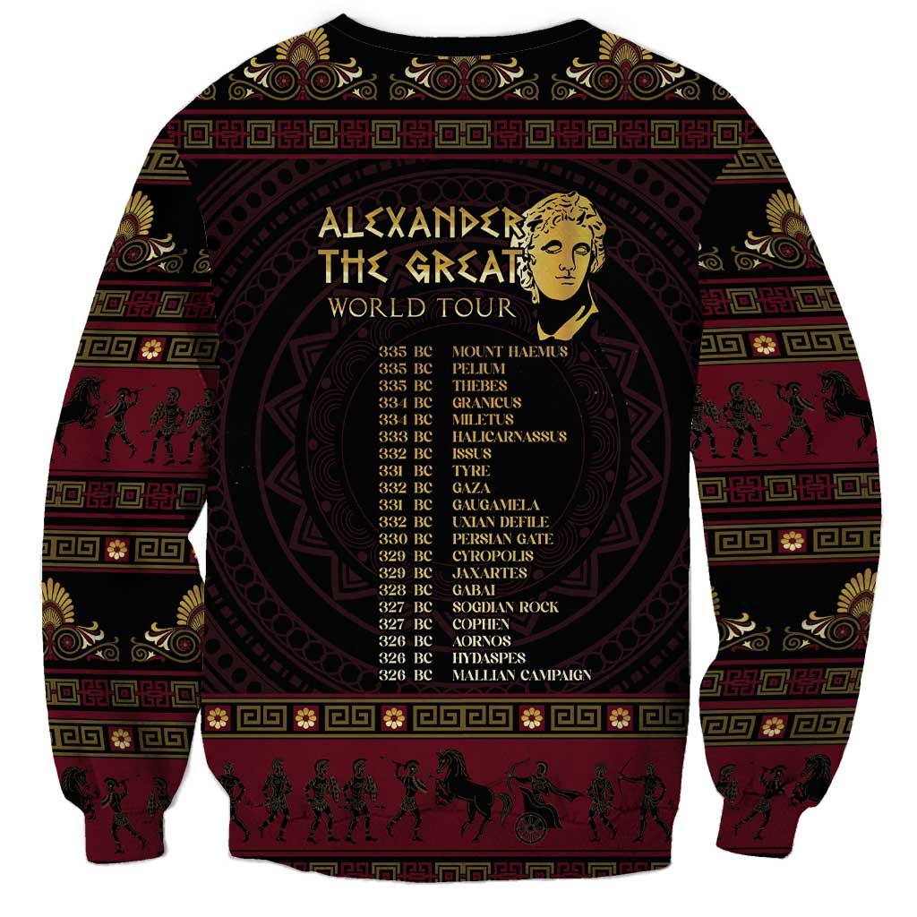 Macedonian Empire Sweatshirt Alexander The Great World Tour - Wonder Print Shop