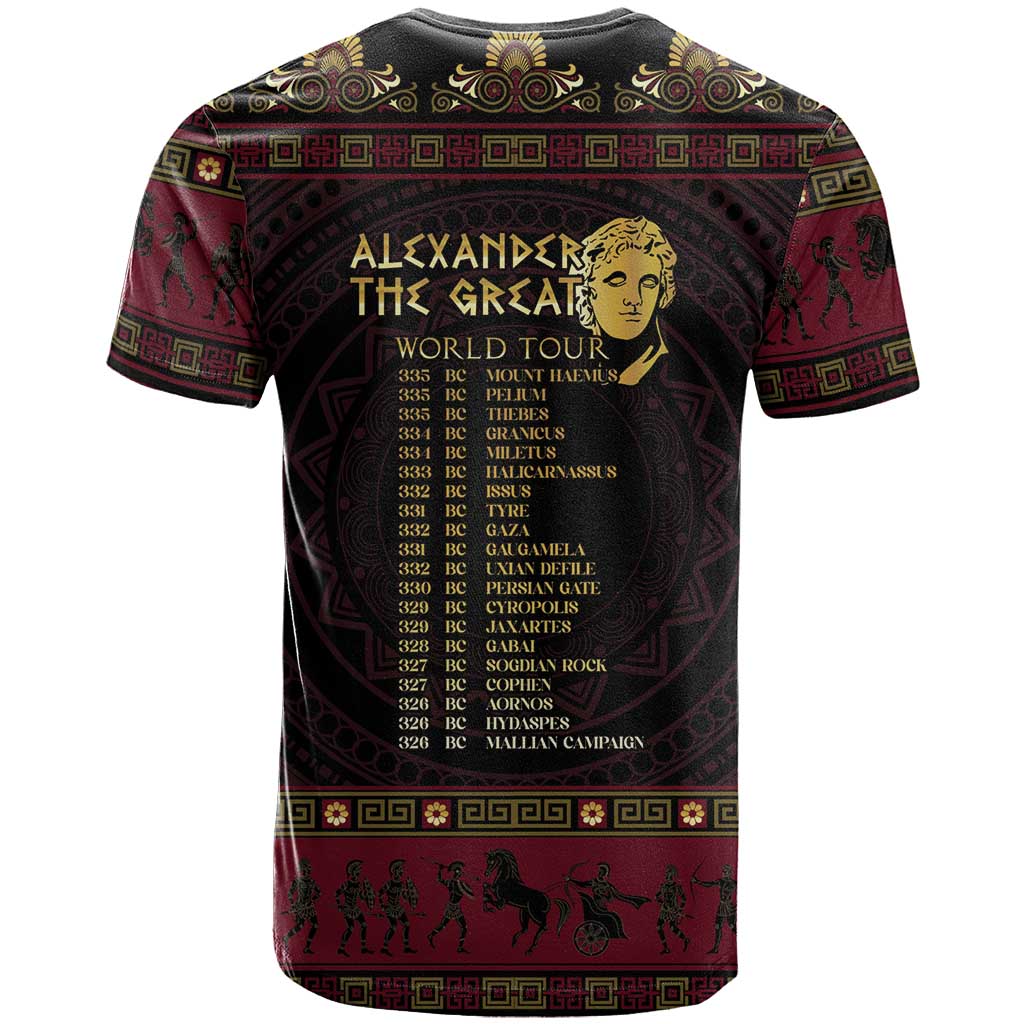 Macedonian Empire T Shirt Alexander The Great World Tour - Wonder Print Shop