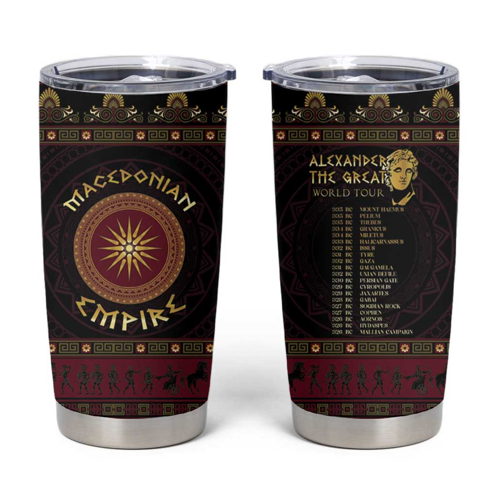 Macedonian Empire Tumbler Cup Alexander The Great World Tour - Wonder Print Shop