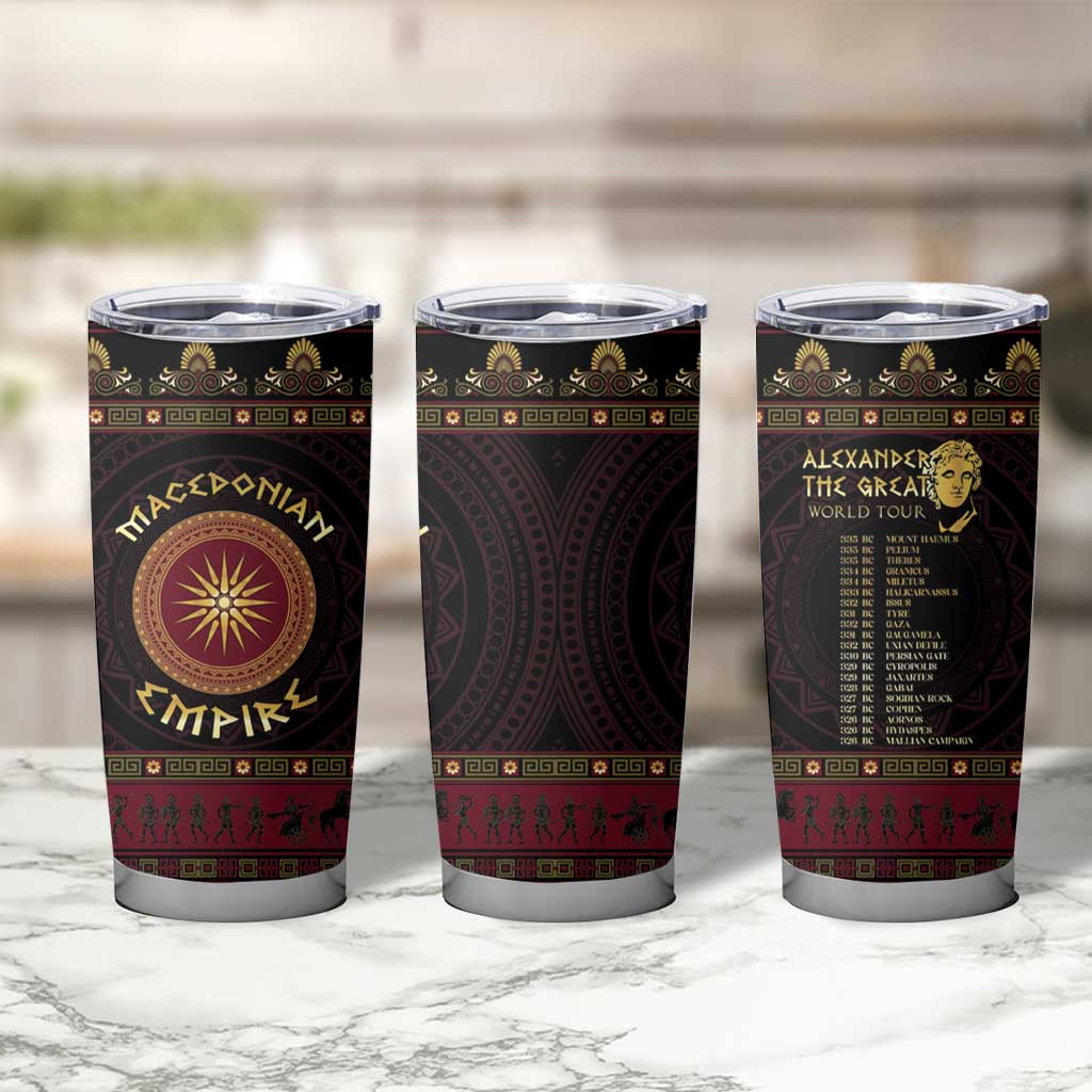Macedonian Empire Tumbler Cup Alexander The Great World Tour - Wonder Print Shop