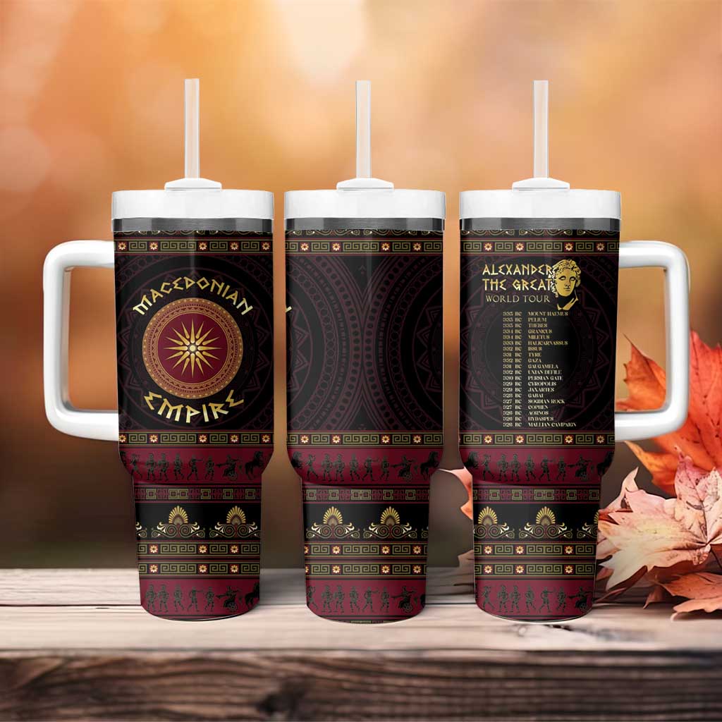 Macedonian Empire Tumbler With Handle Alexander The Great World Tour - Wonder Print Shop