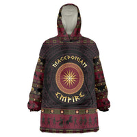 Macedonian Empire Wearable Blanket Hoodie Alexander The Great World Tour - Wonder Print Shop