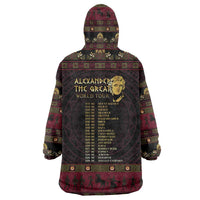 Macedonian Empire Wearable Blanket Hoodie Alexander The Great World Tour - Wonder Print Shop