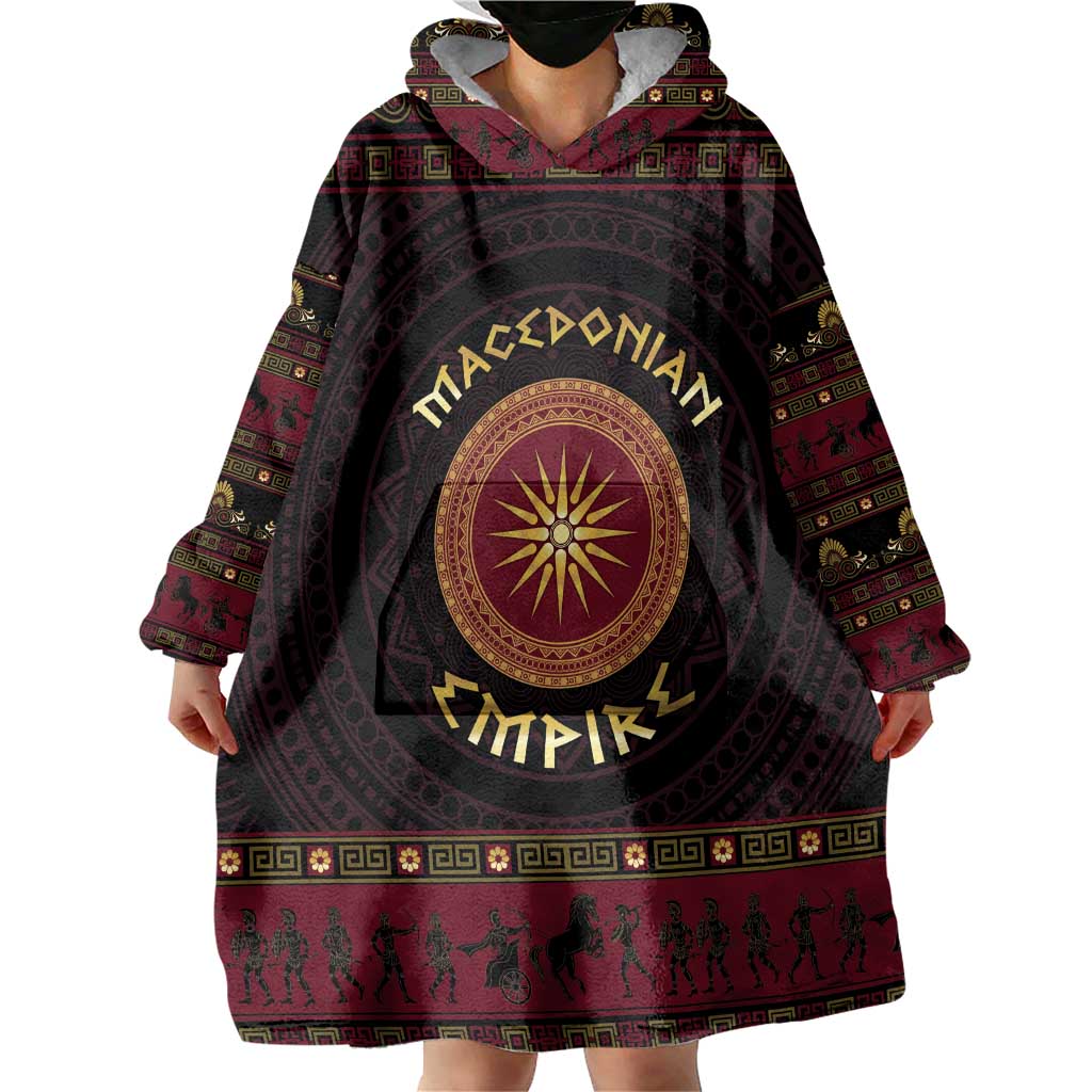 Macedonian Empire Wearable Blanket Hoodie Alexander The Great World Tour - Wonder Print Shop
