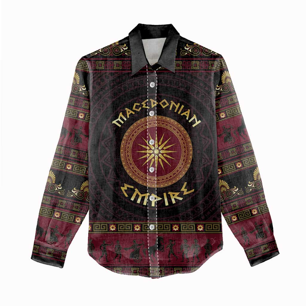 Macedonian Empire Women Casual Shirt Alexander The Great World Tour - Wonder Print Shop