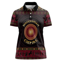 Macedonian Empire Women Polo Shirt Alexander The Great World Tour - Wonder Print Shop