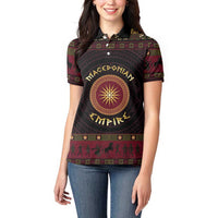 Macedonian Empire Women Polo Shirt Alexander The Great World Tour - Wonder Print Shop