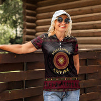 Macedonian Empire Women Polo Shirt Alexander The Great World Tour - Wonder Print Shop