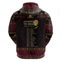 Macedonian Empire Zip Hoodie Alexander The Great World Tour - Wonder Print Shop