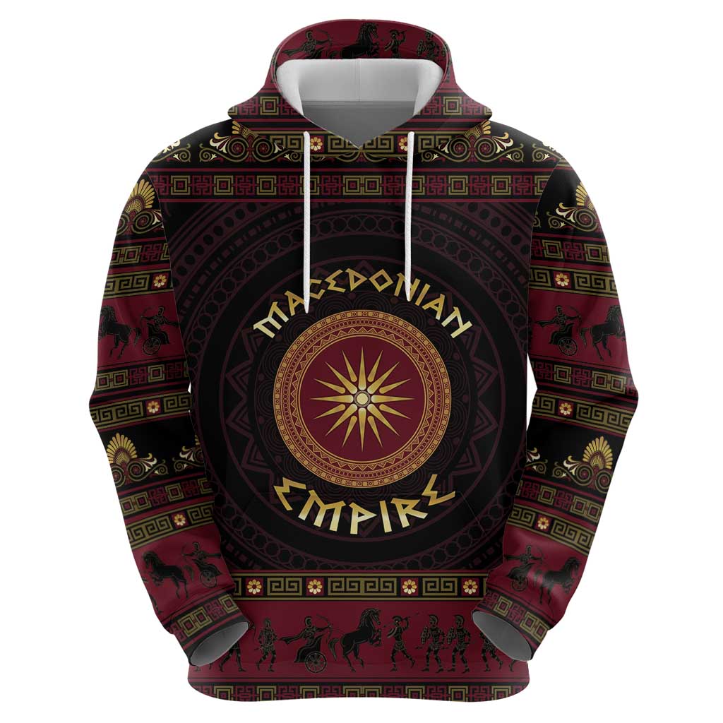 Macedonian Empire Zip Hoodie Alexander The Great World Tour - Wonder Print Shop