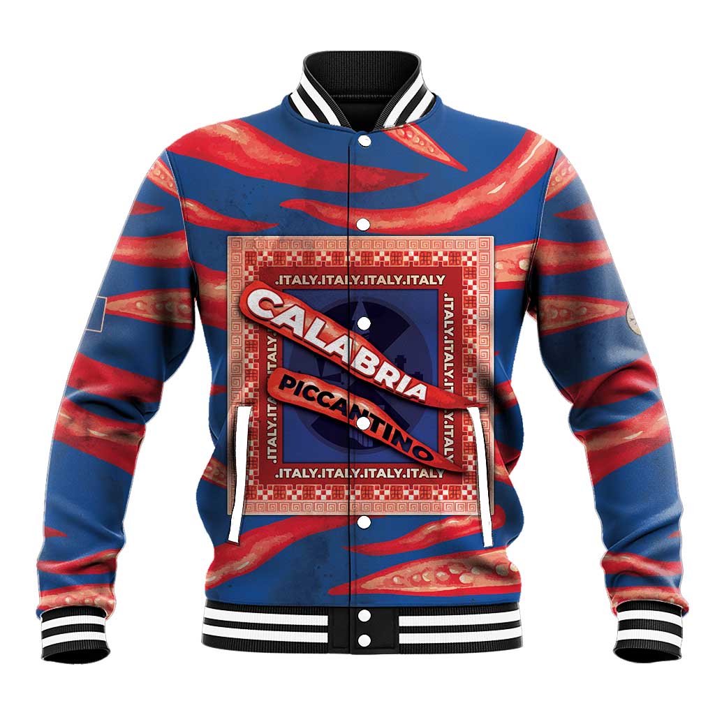 Personalized Italy Calabria Baseball Jacket Piccantino Vintage Style