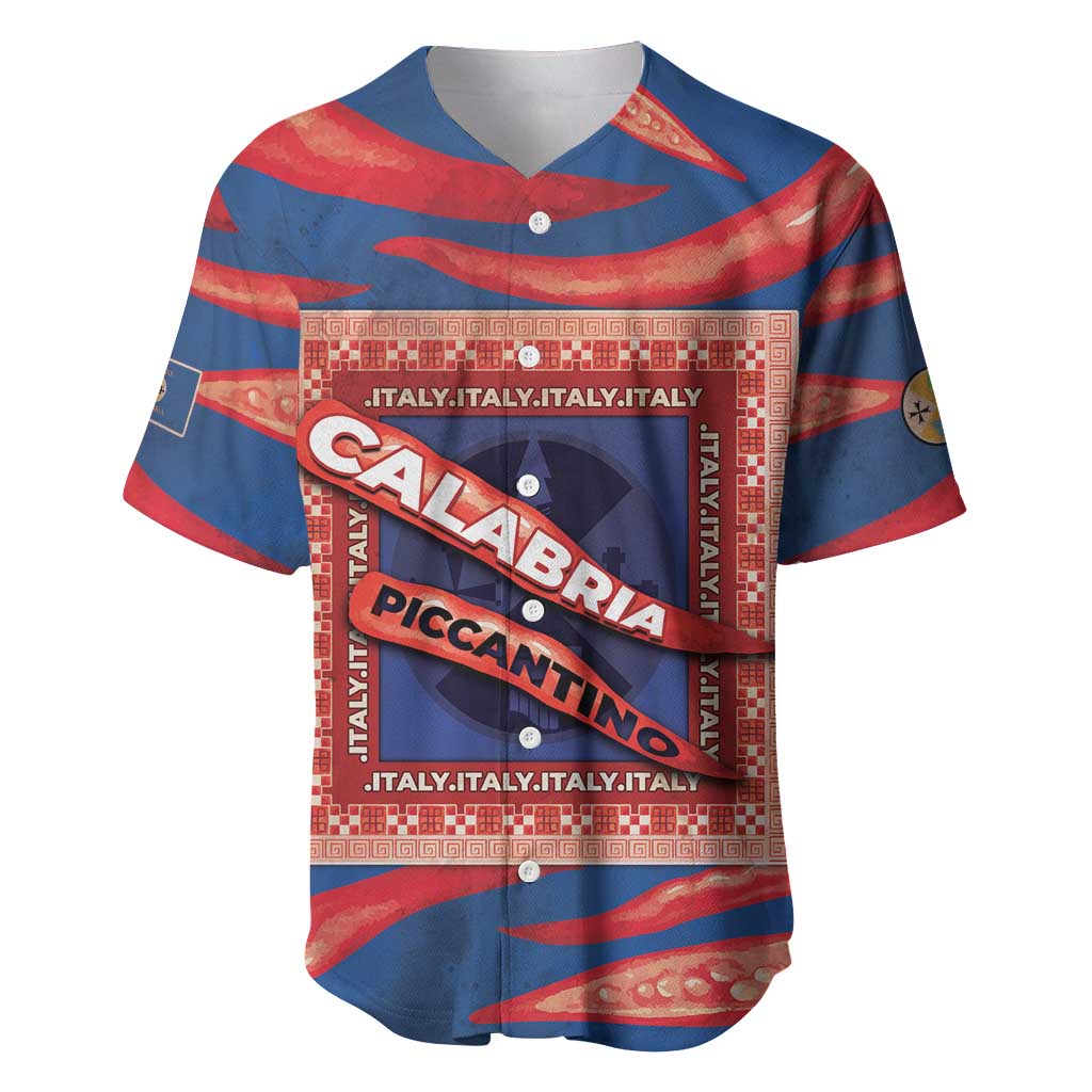 Personalized Italy Calabria Baseball Jersey Piccantino Vintage Style