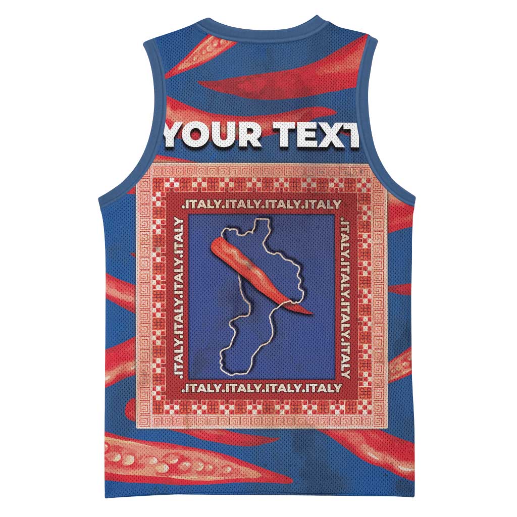Personalized Italy Calabria Basketball Jersey Piccantino Vintage Style