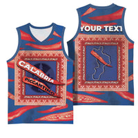 Personalized Italy Calabria Basketball Jersey Piccantino Vintage Style