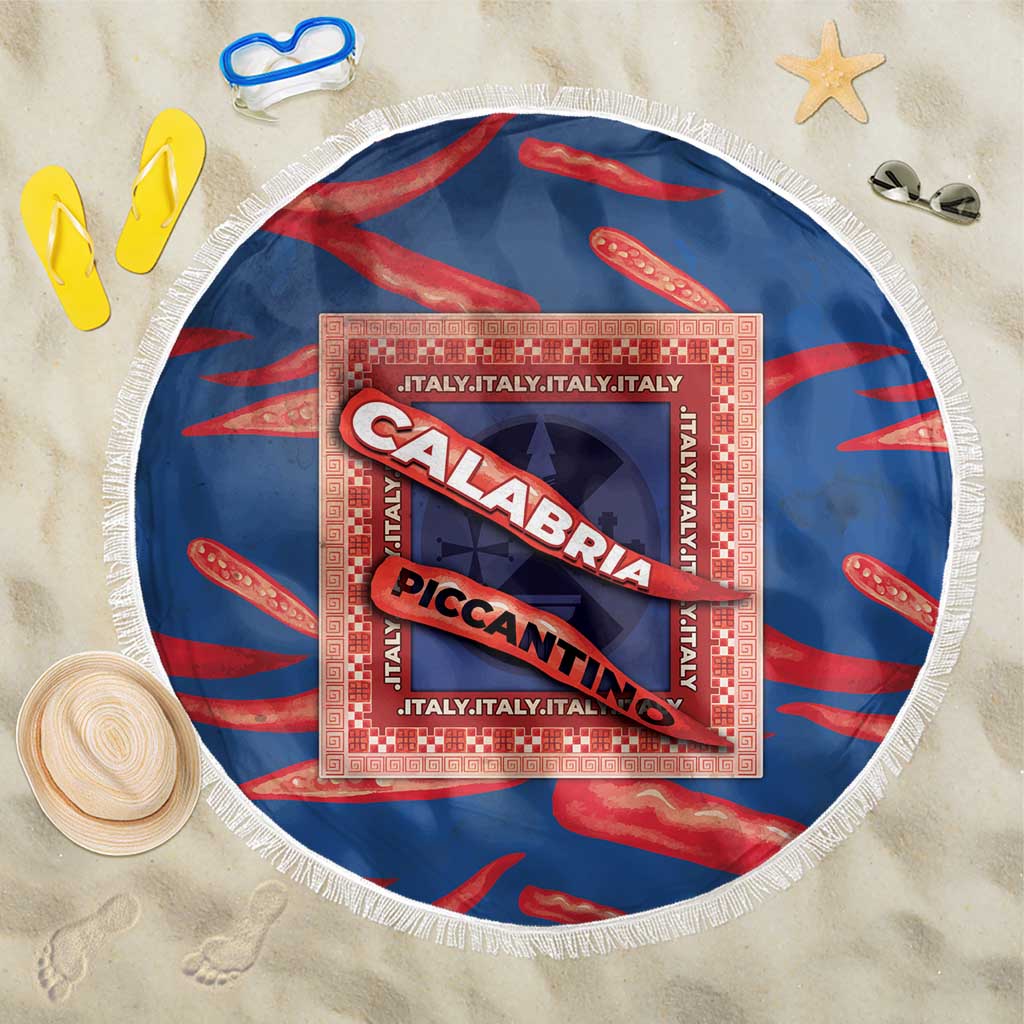 Italy Calabria Beach Blanket Piccantino Vintage Style