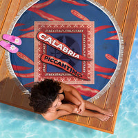 Italy Calabria Beach Blanket Piccantino Vintage Style