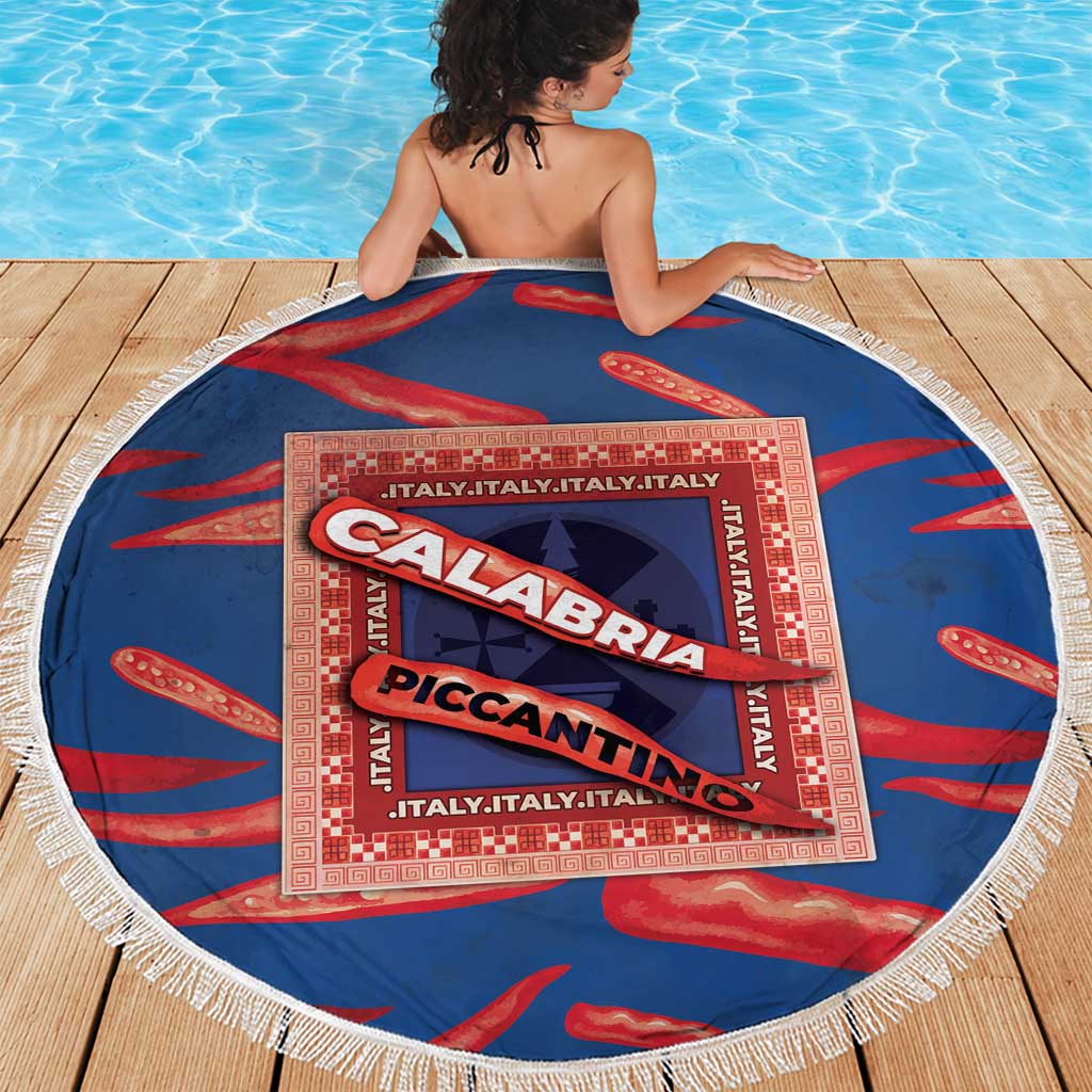 Italy Calabria Beach Blanket Piccantino Vintage Style