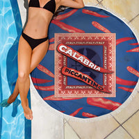 Italy Calabria Beach Blanket Piccantino Vintage Style