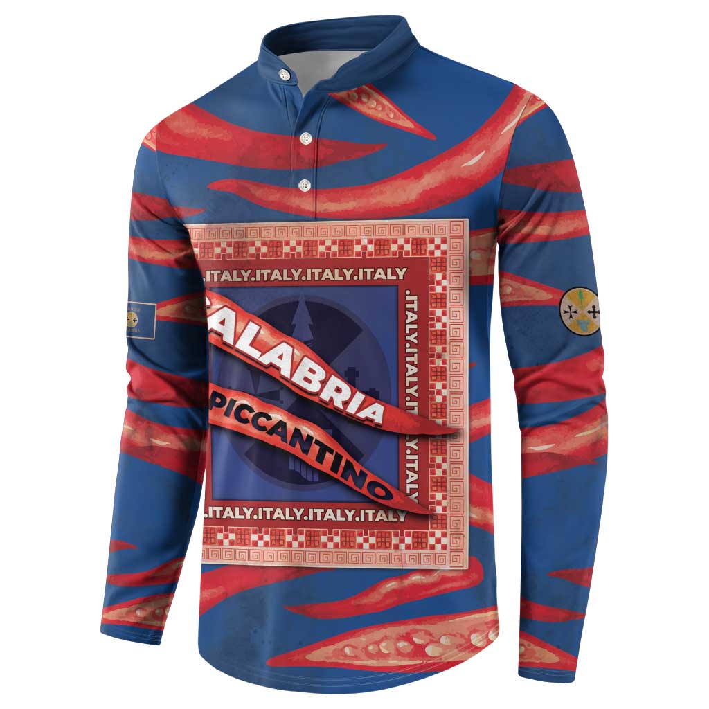 Personalized Italy Calabria Button Sweatshirt Piccantino Vintage Style