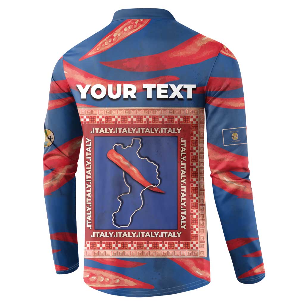 Personalized Italy Calabria Button Sweatshirt Piccantino Vintage Style