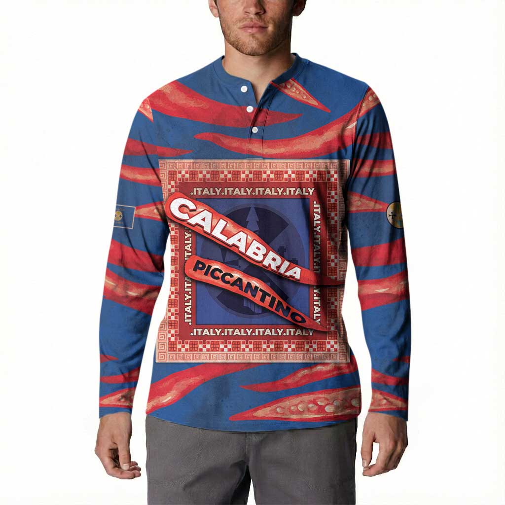 Personalized Italy Calabria Button Sweatshirt Piccantino Vintage Style