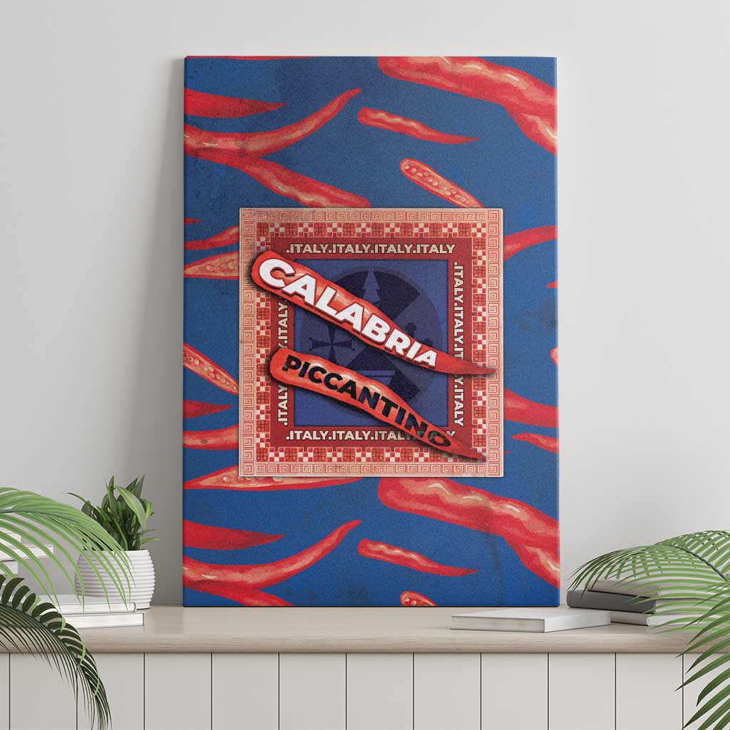 Italy Calabria Canvas Wall Art Piccantino Vintage Style