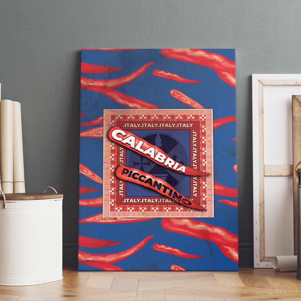 Italy Calabria Canvas Wall Art Piccantino Vintage Style