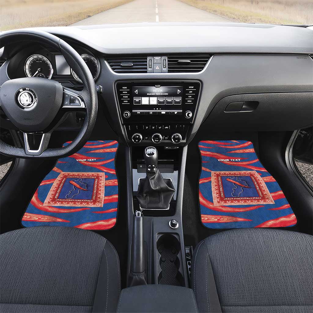 Personalized Italy Calabria Car Mats Piccantino Vintage Style