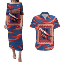Personalized Italy Calabria Couples Matching Puletasi and Hawaiian Shirt Piccantino Vintage Style