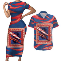 Personalized Italy Calabria Couples Matching Short Sleeve Bodycon Dress and Hawaiian Shirt Piccantino Vintage Style