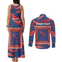 Personalized Italy Calabria Couples Matching Tank Maxi Dress and Long Sleeve Button Shirt Piccantino Vintage Style