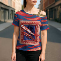 Personalized Italy Calabria Cross Shoulder Shirt Piccantino Vintage Style