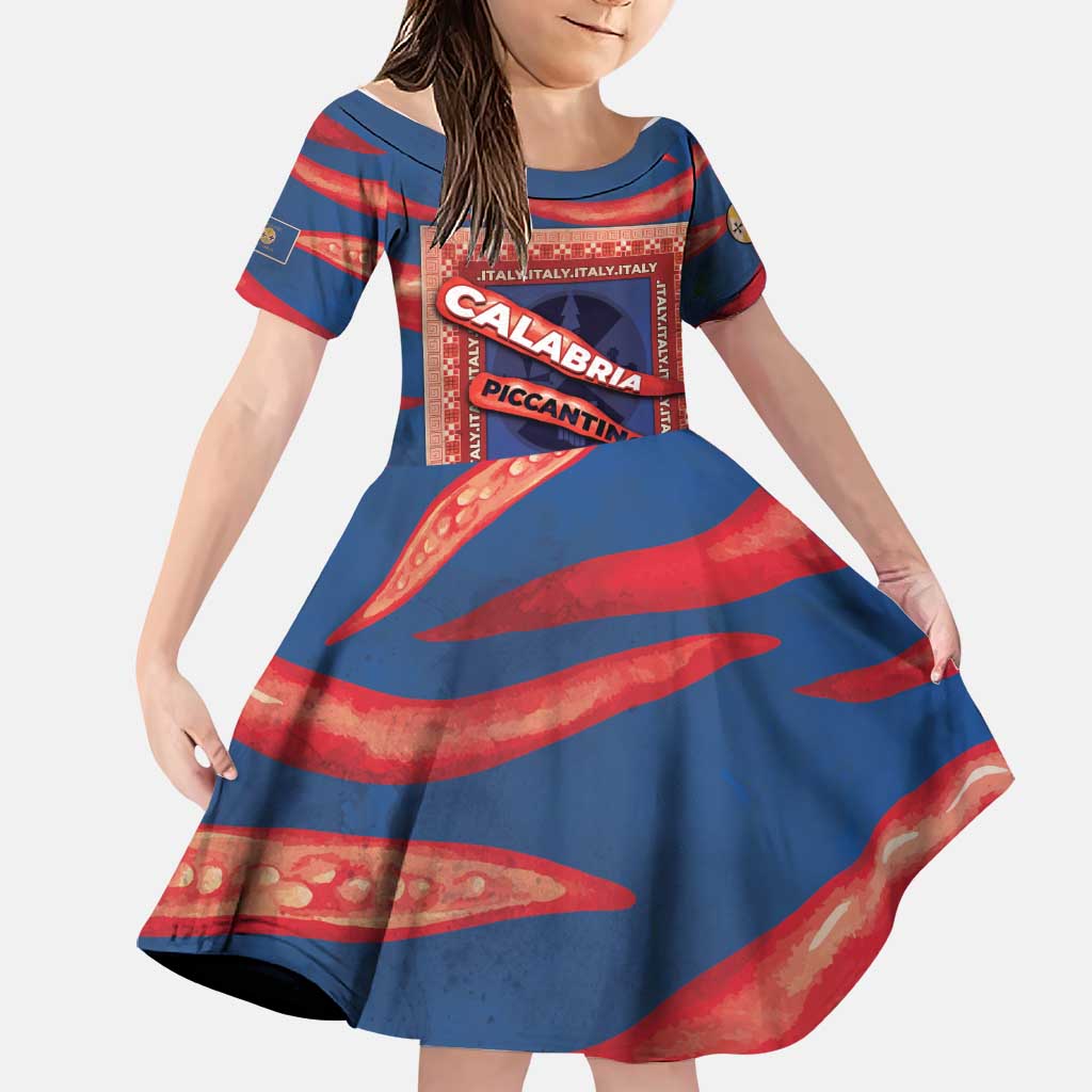 Personalized Italy Calabria Family Matching Long Sleeve Bodycon Dress and Hawaiian Shirt Piccantino Vintage Style