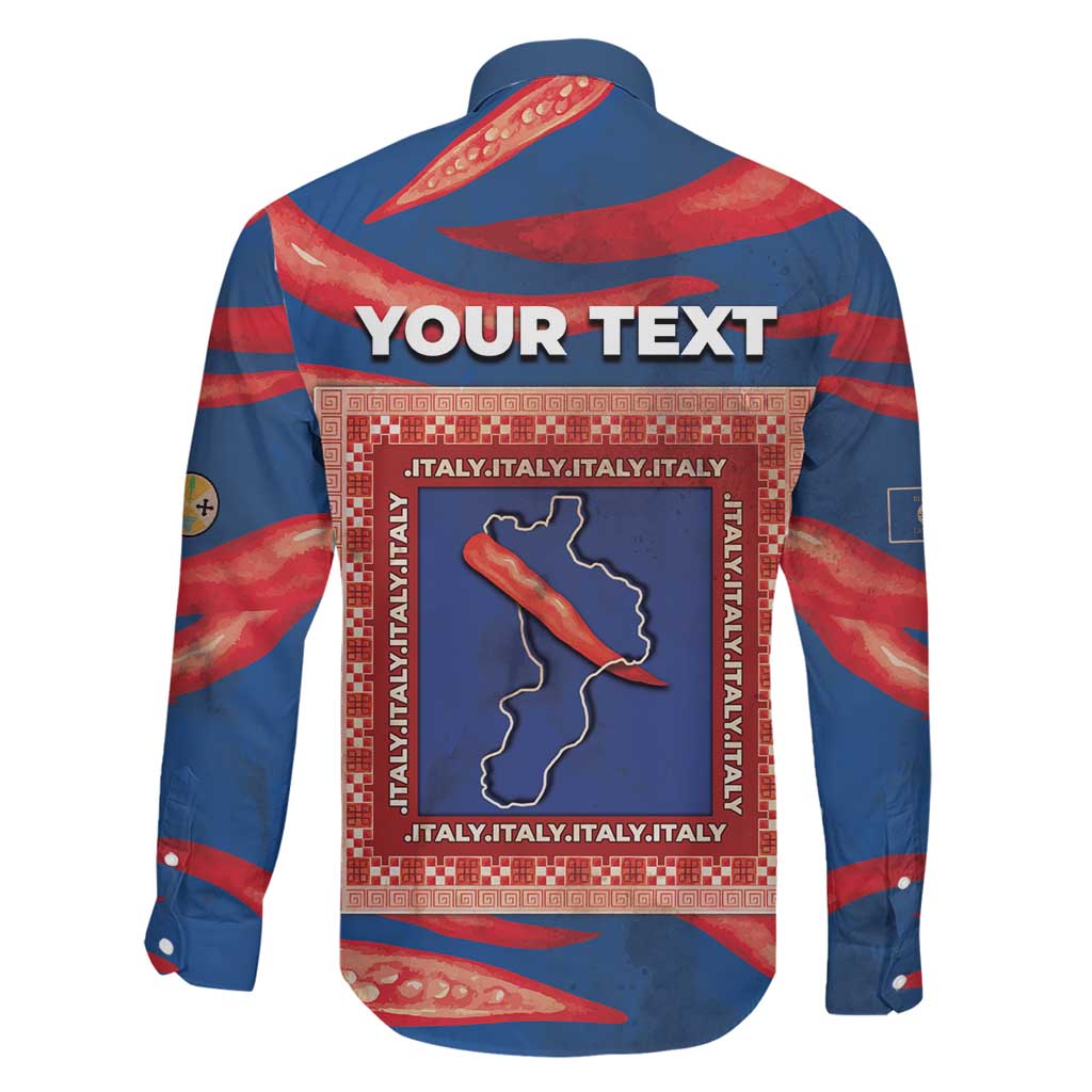 Personalized Italy Calabria Family Matching Long Sleeve Bodycon Dress and Hawaiian Shirt Piccantino Vintage Style