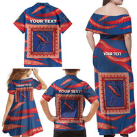 Personalized Italy Calabria Family Matching Off Shoulder Maxi Dress and Hawaiian Shirt Piccantino Vintage Style