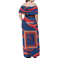 Personalized Italy Calabria Family Matching Off Shoulder Maxi Dress and Hawaiian Shirt Piccantino Vintage Style