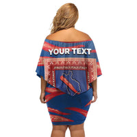 Personalized Italy Calabria Family Matching Off Shoulder Short Dress and Hawaiian Shirt Piccantino Vintage Style