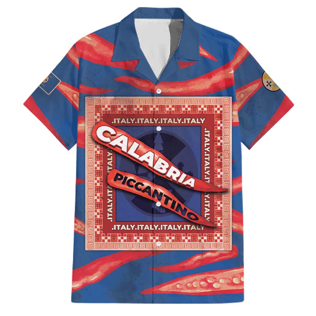 Personalized Italy Calabria Family Matching Short Sleeve Bodycon Dress and Hawaiian Shirt Piccantino Vintage Style