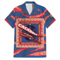 Personalized Italy Calabria Family Matching Short Sleeve Bodycon Dress and Hawaiian Shirt Piccantino Vintage Style