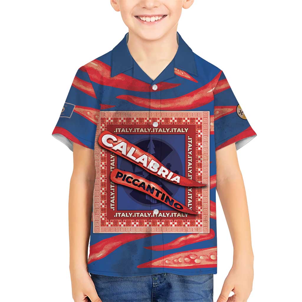 Personalized Italy Calabria Family Matching Short Sleeve Bodycon Dress and Hawaiian Shirt Piccantino Vintage Style