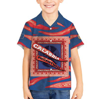 Personalized Italy Calabria Family Matching Short Sleeve Bodycon Dress and Hawaiian Shirt Piccantino Vintage Style