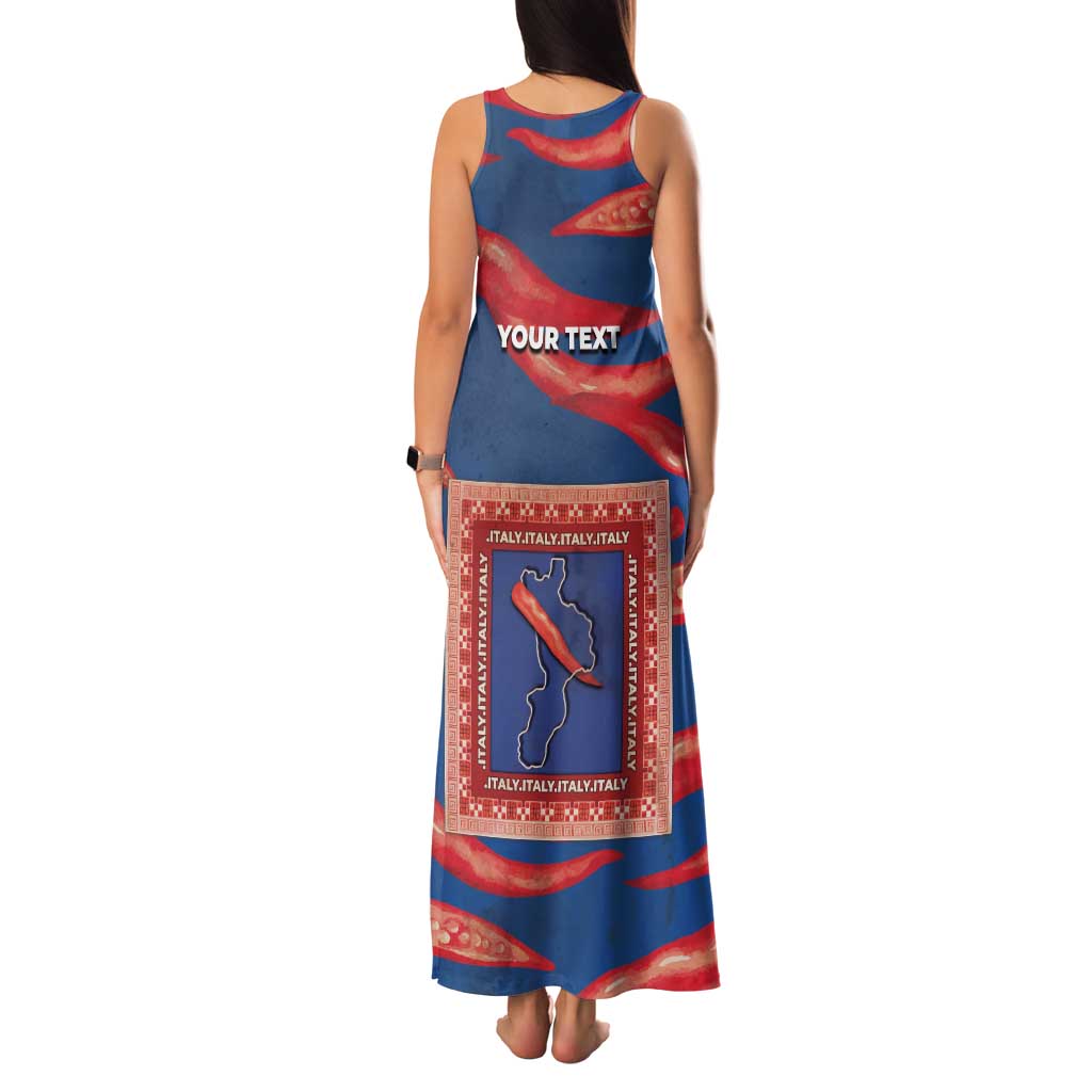 Personalized Italy Calabria Family Matching Tank Maxi Dress and Hawaiian Shirt Piccantino Vintage Style