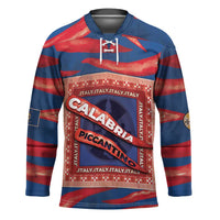 Personalized Italy Calabria Hockey Jersey Piccantino Vintage Style
