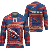 Personalized Italy Calabria Hockey Jersey Piccantino Vintage Style