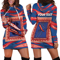 Personalized Italy Calabria Hoodie Dress Piccantino Vintage Style