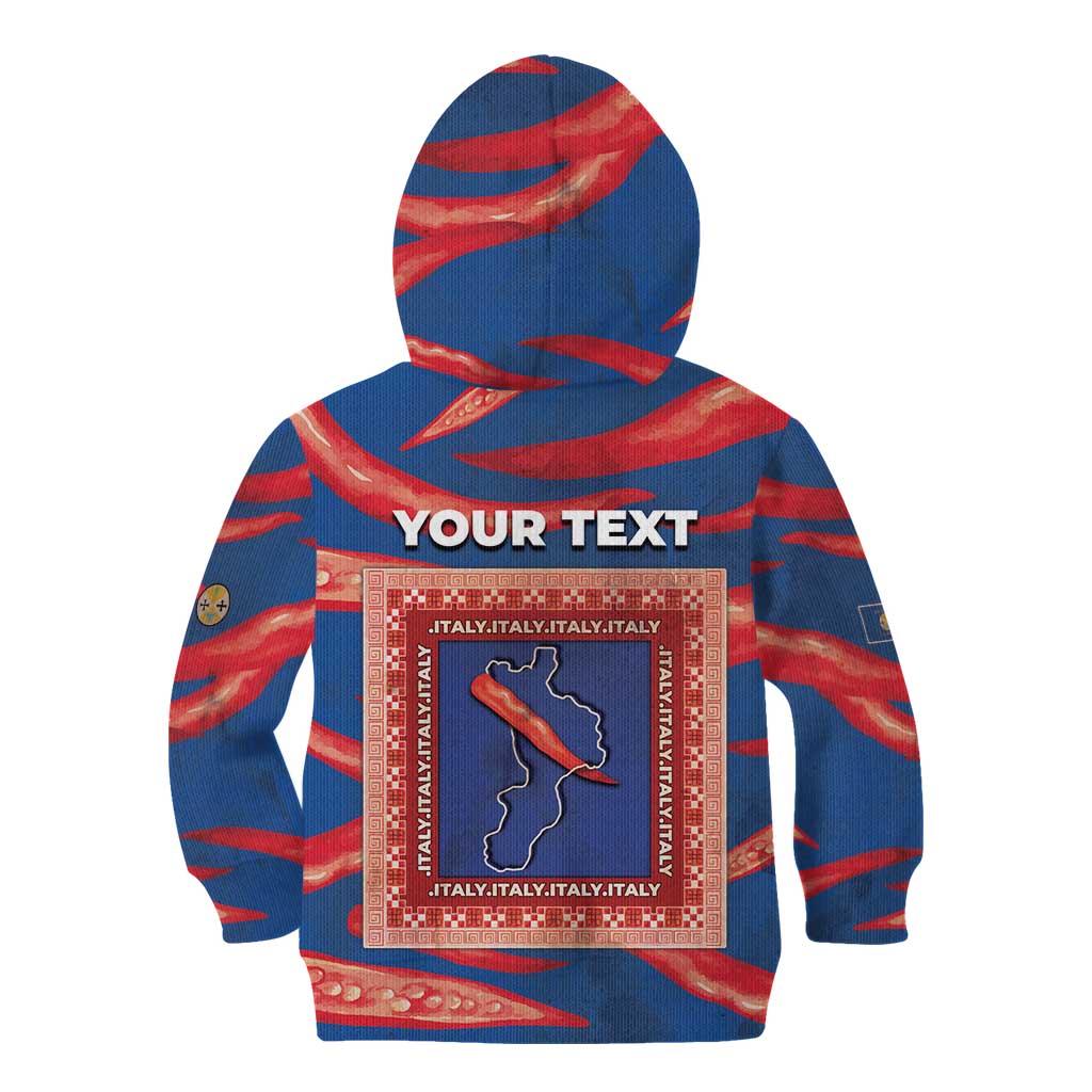 Personalized Italy Calabria Kid Hoodie Piccantino Vintage Style