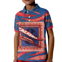 Personalized Italy Calabria Kid Polo Shirt Piccantino Vintage Style