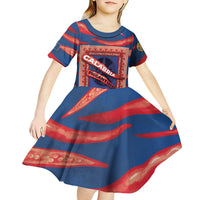 Personalized Italy Calabria Kid Short Sleeve Dress Piccantino Vintage Style