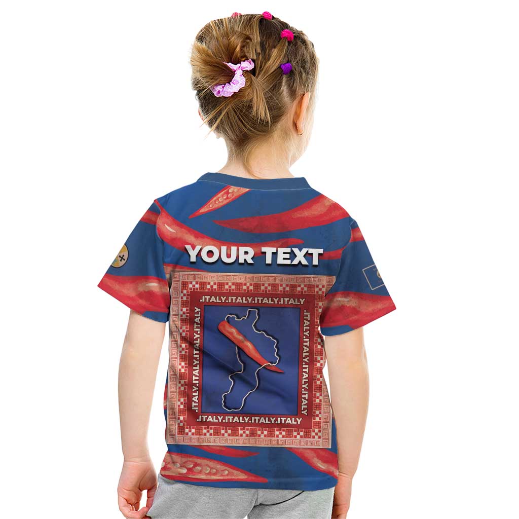 Personalized Italy Calabria Kid T Shirt Piccantino Vintage Style