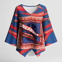 Personalized Italy Calabria Kimono Sleeve Blouse Piccantino Vintage Style